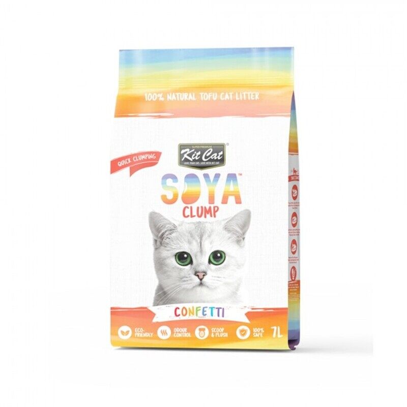 

KitCat SOYA Cat Litter - Clumping - Confetti - 7L