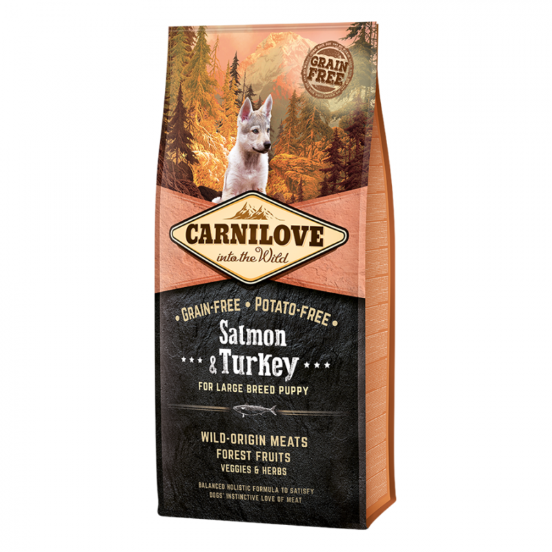 

Carnilove Puppy - Large Breed - Salmon & Turkey - 12kg
