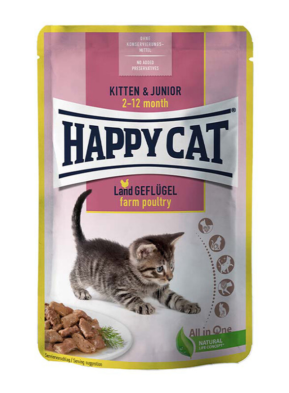 

Happy Cat MIS Farm Poultry Junior Cat Wet Food, 85g