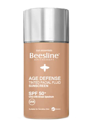 Beesline Age Defense Tinted Facial Fluid Sunscreen Light SPF 50, 40ml