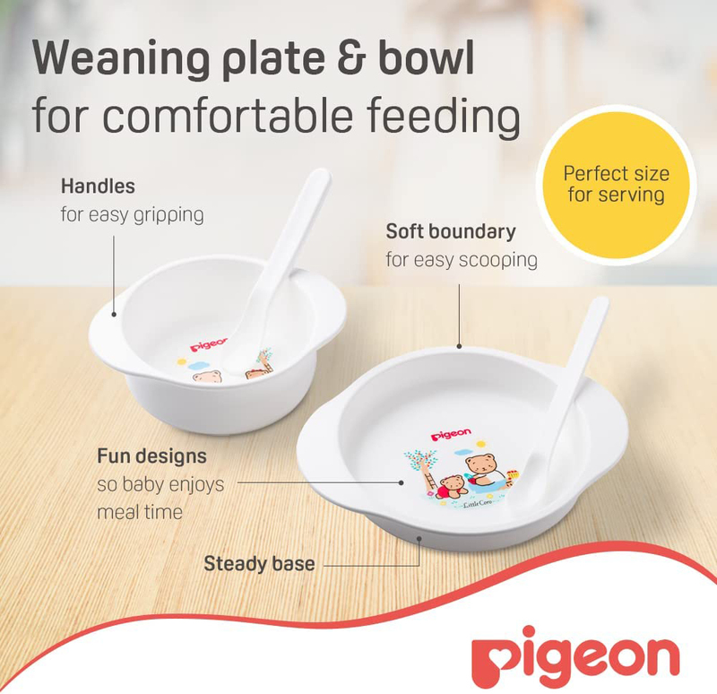 Pigeon Feeding Set, White