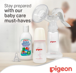 Pigeon Plastic Feeding Bottle with Cap, KP-4, 120ml, Pink