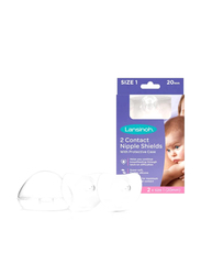 Lansinoh Contact Nipple Shields, 2 Pieces, 20mm, Clear