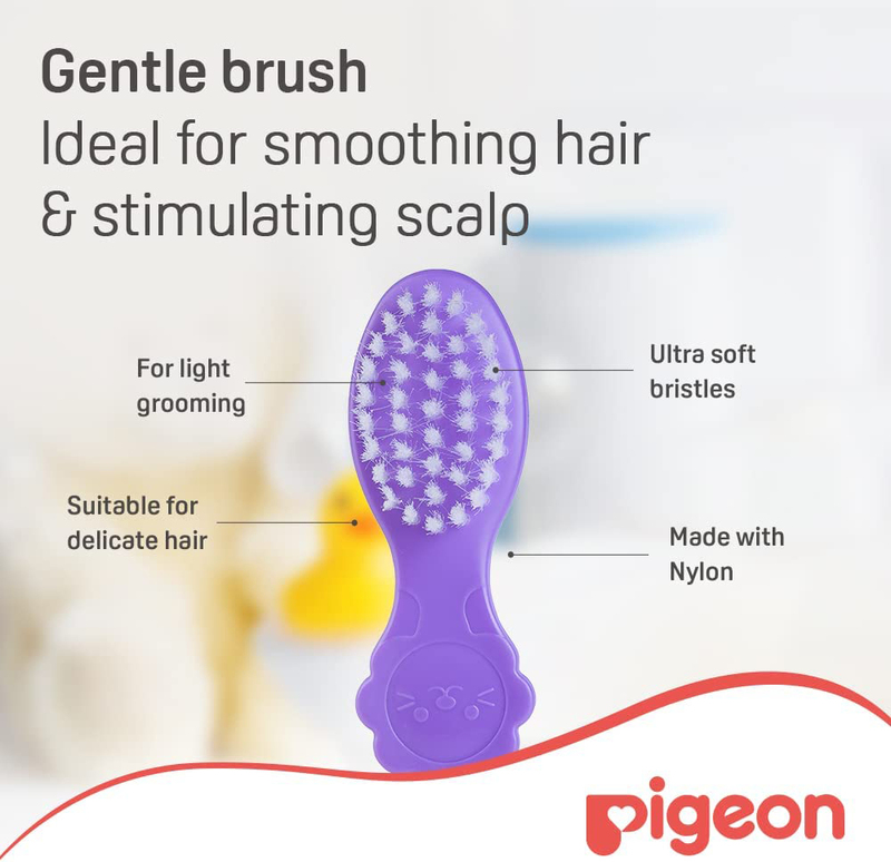 Pigeon Comb & Hair Brush Set for Kids