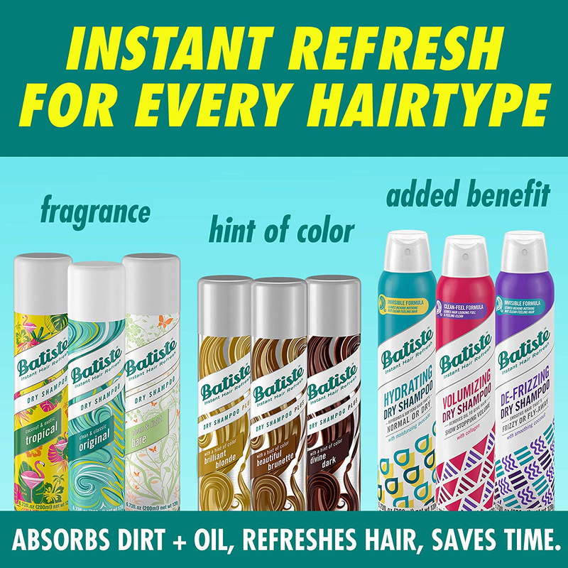 Batiste Hydrate Dry Shampoo, 200ml