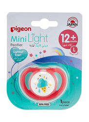 Pigeon Minilight Pacifier for Girl, Large, Orange