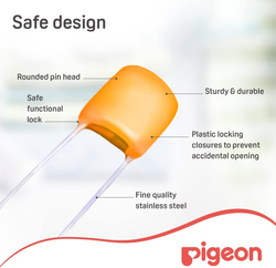 Pigeon Small 9-Piece Safety Pins Set for Kids