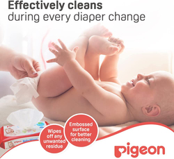 Pigeon 82 Sheets Baby Wipe with Lid for Kids