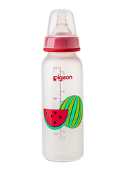 Pigeon Fruits Decorated Plastic Bottle, 240ml, Green