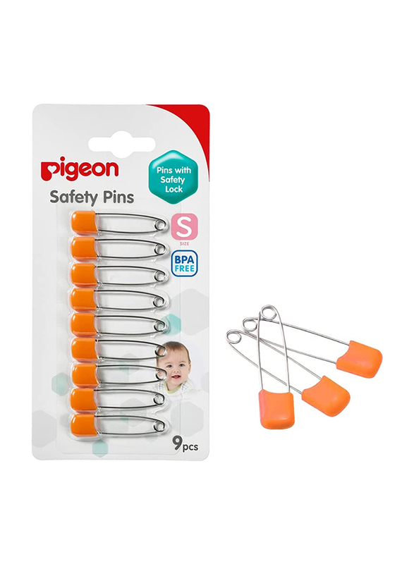 Pigeon Small 9-Piece Safety Pins Set for Kids