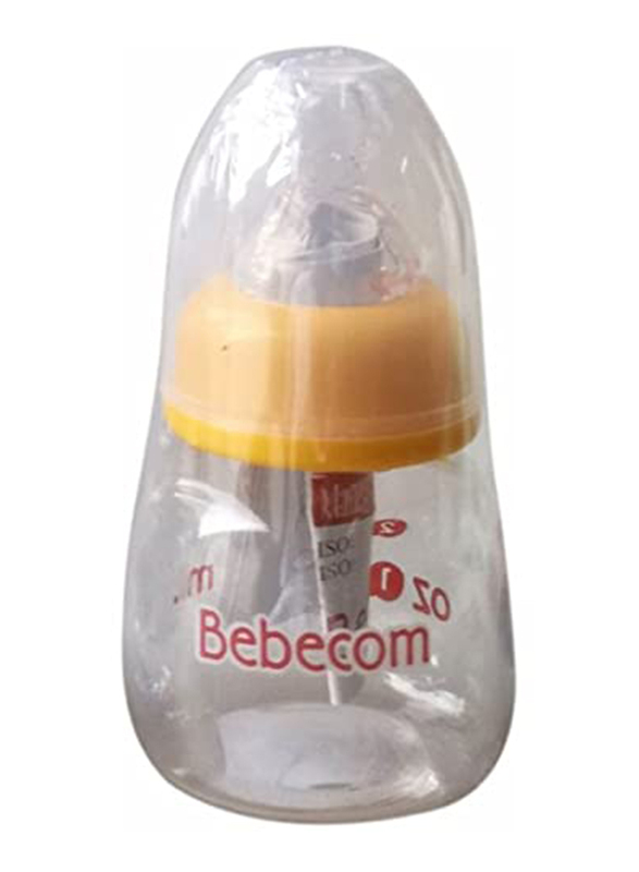 Bebecom Standard Neck Glass Bottle, 60ml, Assorted