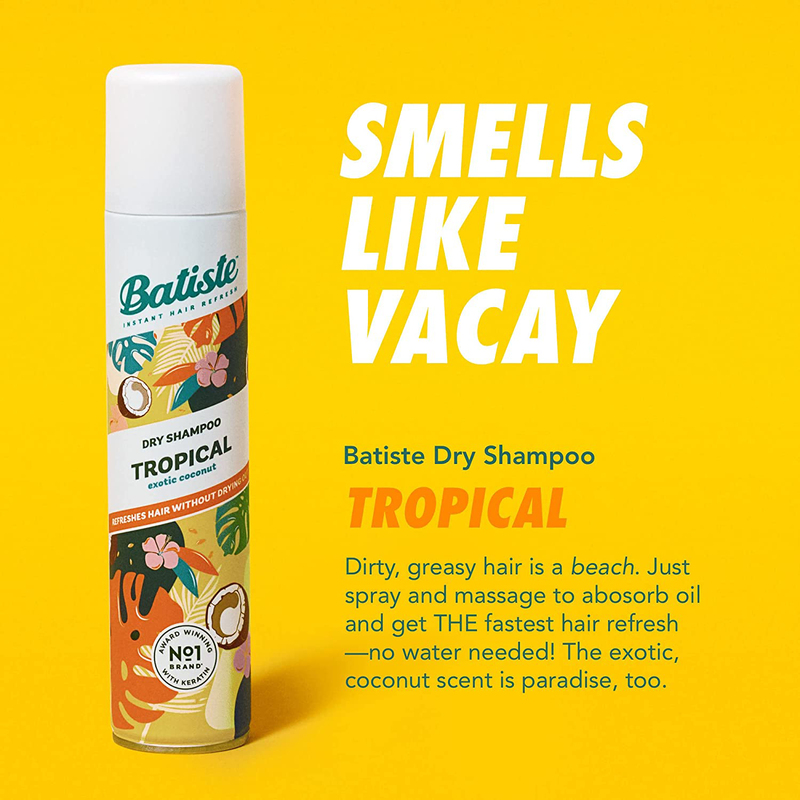 Batiste Tropical Dry Shampoo, 200ml