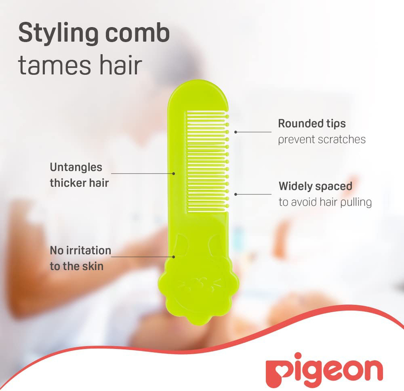 Pigeon Comb & Hair Brush Set for Kids