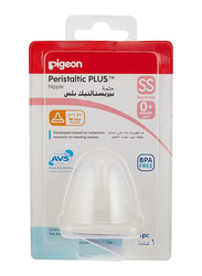Pigeon Wide Neck Peristaltic Plus SS Nipple Blister, Clear