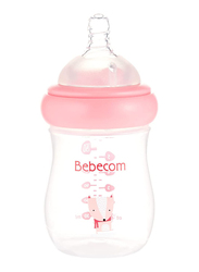 Bebecom Decorated Wide Neck PP Bottle, 180ml, Pink