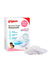 Pigeon Honey Comb Breast Pads, 60 Pieces, White