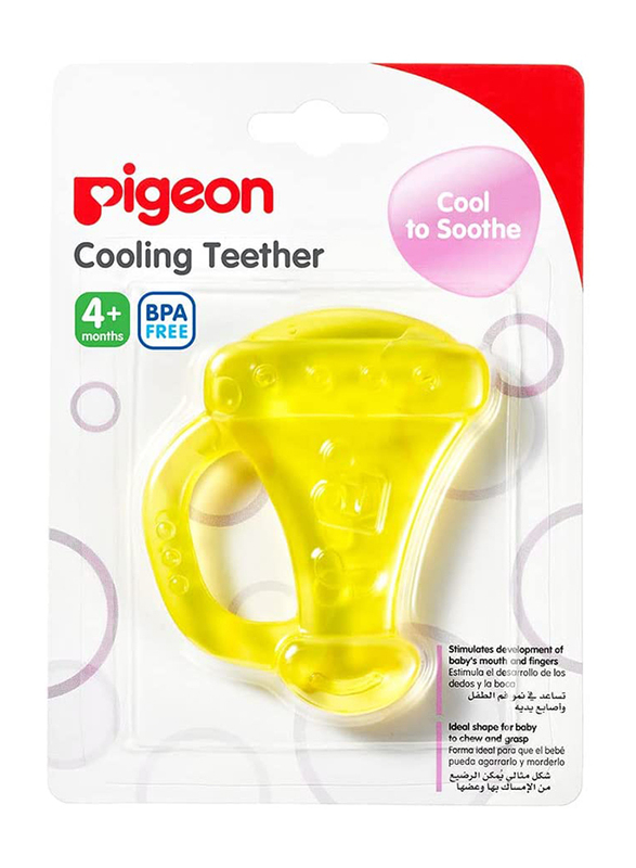Pigeon Trumpet Cooling Teether, Yellow