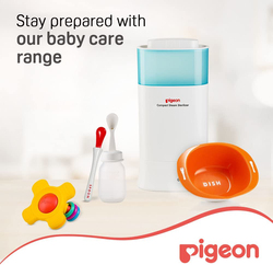 Pigeon Weaning Bottle with Spoon, 120ml, White