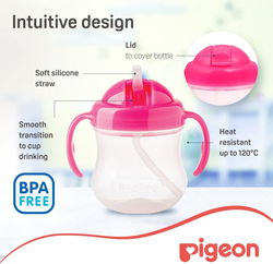 Pigeon Magmag Straw Cup, Pink