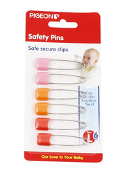 Pigeon Large 6-Piece Safety Pins Set for Kids