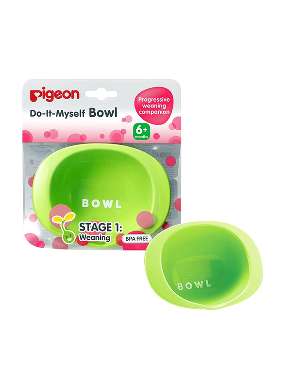 Pigeon Do It Myself Weaning Bowl Stage 1, Green