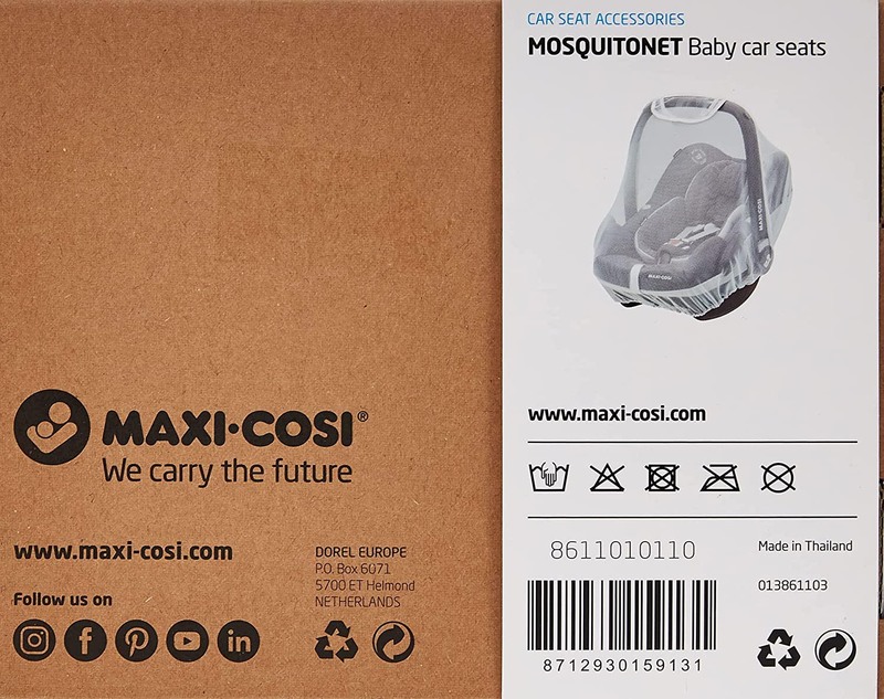 Maxi-Cosi Mosquito Net for Kids Car Seat, White