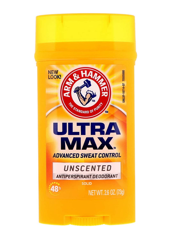 Arm & Hammer U-Max Stick Unscented Deodorant, 73g