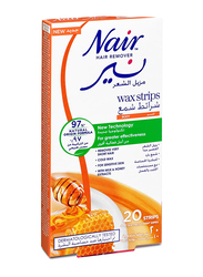 Nair Milk & Honey Body Wax Strips, 20 Strips