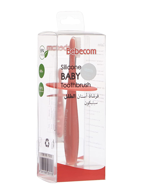 Bebecom Silicone Baby Toothbrush, Brown