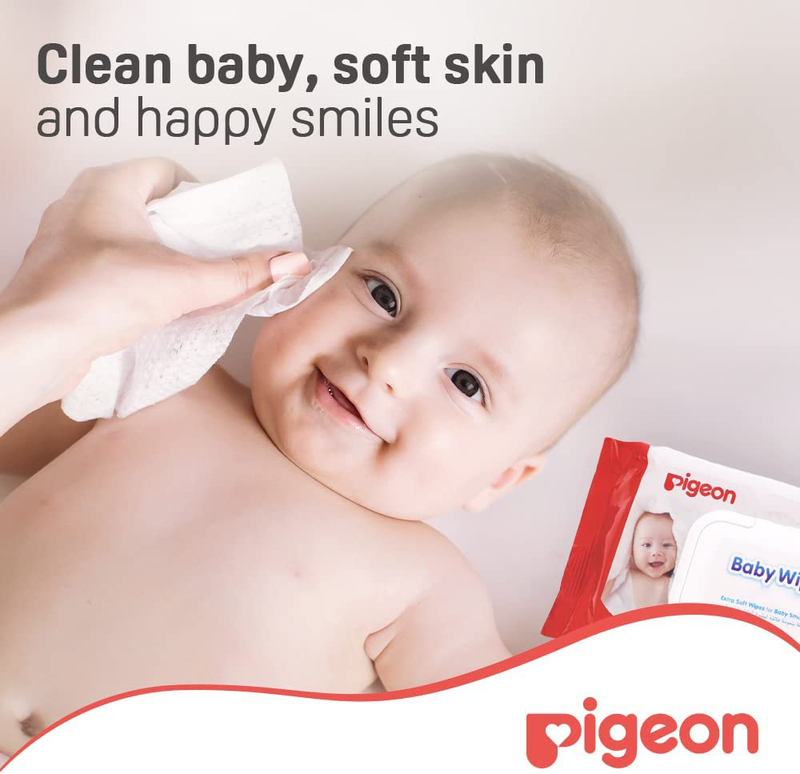 Pigeon 82 Sheets Baby Wipe with Lid for Kids