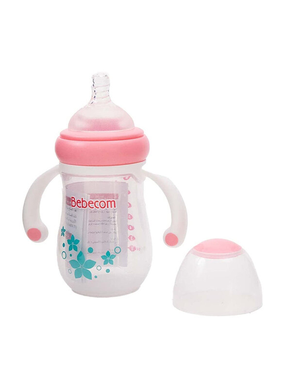 Bebecom Premium Wide Neck PP Bottle, 240ml, Assorted