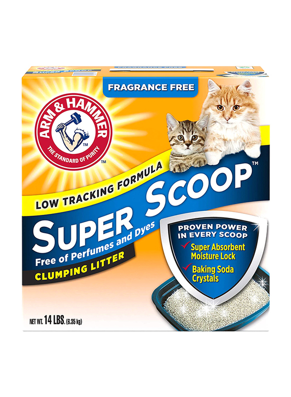 Arm & Hammer Super Scoop Cat Frag Free Clumping Litter, 6.35Kg