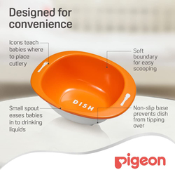 Pigeon Do It Myself Learning Dish Stage 2, Orange