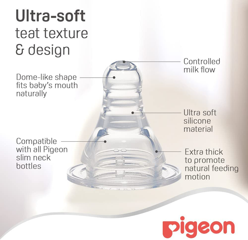 Pigeon Flexible Stream Line Small Neck Pp. Bottle, 250ml, White