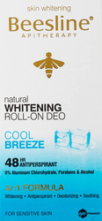 Beesline Whitening Cool Breez Roll-On Fragranced Deodorant, 50ml