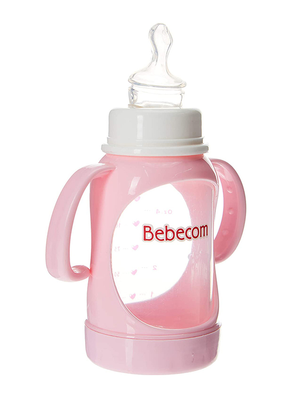 Bebecom Standard PC Feeding Bottle, 125ml, Pink