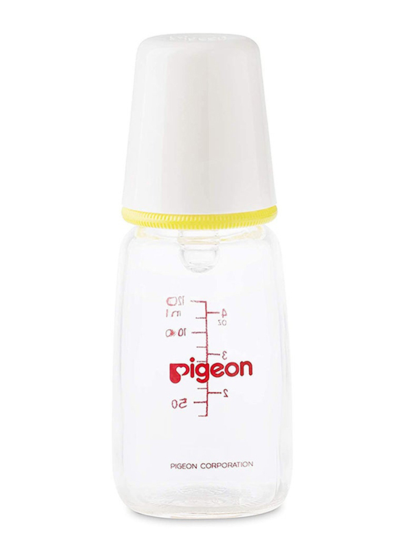 Pigeon Glass Feeding K-4 Bottle, 120ml, White