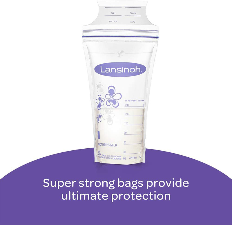 Lansinoh Breastmilk Storage Bags, 50 Sachet, Clear