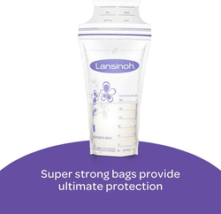 Lansinoh Breastmilk Storage Bags, 50 Sachet, Clear