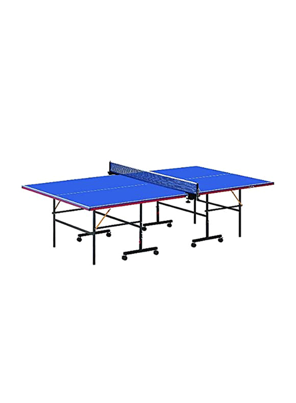 Ultimax Professional Foldable Indoor Foldable Table-Tennis with Post and Net, Blue