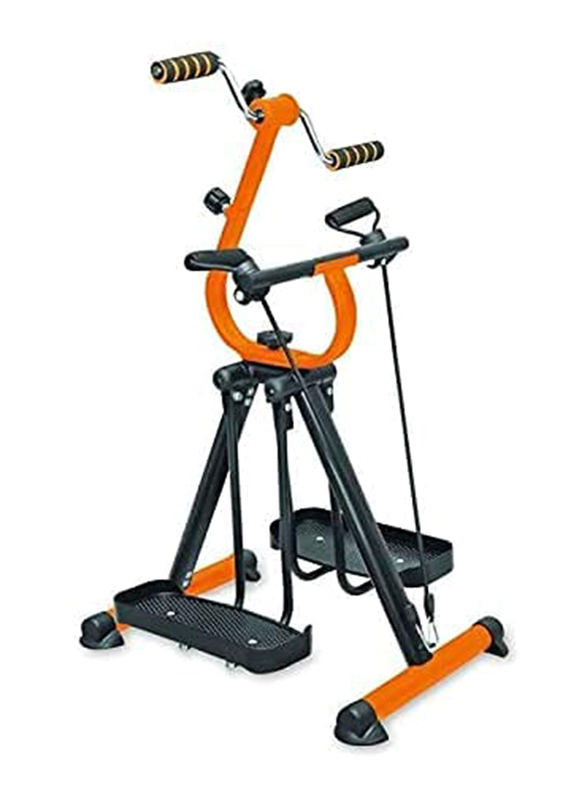 Ultimax Master Gym Mini Exercise Bike Portable Home Pedal Exerciser, Black/Yellow