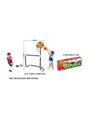 Ultimax 2-in-1 Football Basketball Toy Set for Kids, Multicolour