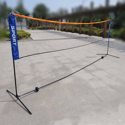Ultimax Badminton Volleyball Tennis Net Set with Stand/Frame Carry Bag, 420cm, Black