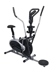 Ultimax Orbitrek 4-in1 Elliptical Trainer Exercise Bike for Home Workout, Black