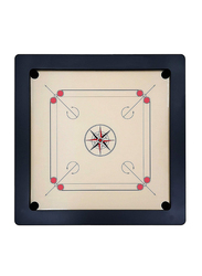 Ultimax 36 x 36-inch Indoor Wooden Carrom Board with Wooden Coins, Brown