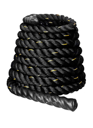 Ultimax Professional Battle Rope, Workout Rope for Core Strength Training, 38mm x 9 Meter, Black