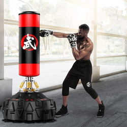 Ultimax Standing Punch Bag, 15Kg, Red/Black