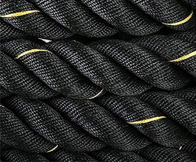 Ultimax Professional Battle Rope, Workout Rope for Core Strength Training,, 50mm x 12 Meter, Black