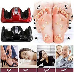 Ultimax Electric Ankle Calf Kneading Massager Rolling Vibrator Machine, Black