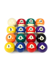 Ultimax Set of 16 Pool Table Billiard Ball Set, Multicolour